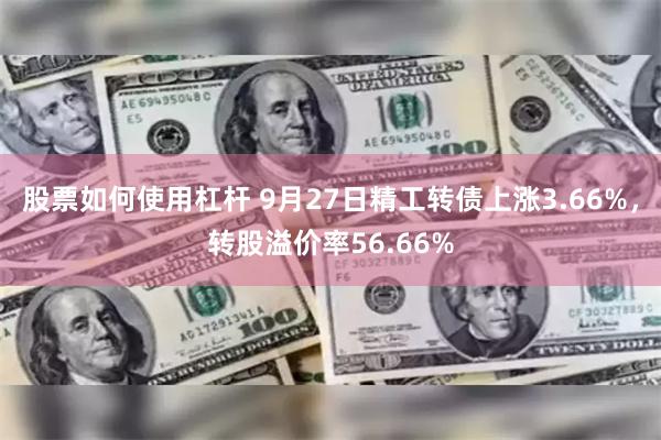 股票如何使用杠杆 9月27日精工转债上涨3.66%，转股溢价率56.66%