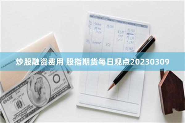 炒股融资费用 股指期货每日观点20230309