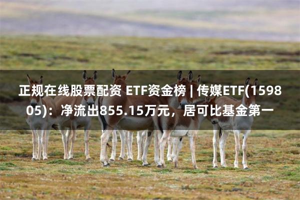 正规在线股票配资 ETF资金榜 | 传媒ETF(159805)：净流出855.15万元，居可比基金第一