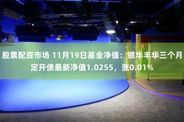 股票配资市场 11月19日基金净值：银华丰华三个月定开债最新净值1.0255，涨0.01%