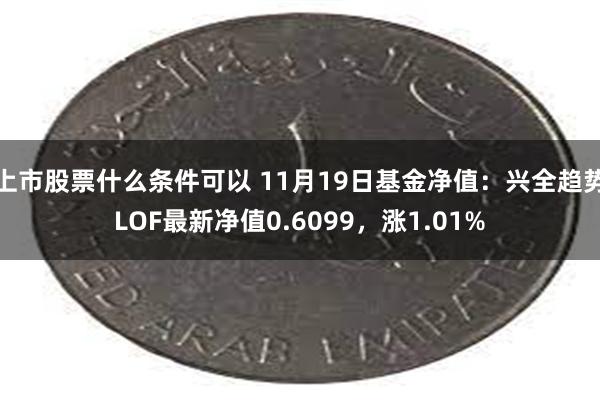 上市股票什么条件可以 11月19日基金净值：兴全趋势LOF最新净值0.6099，涨1.01%